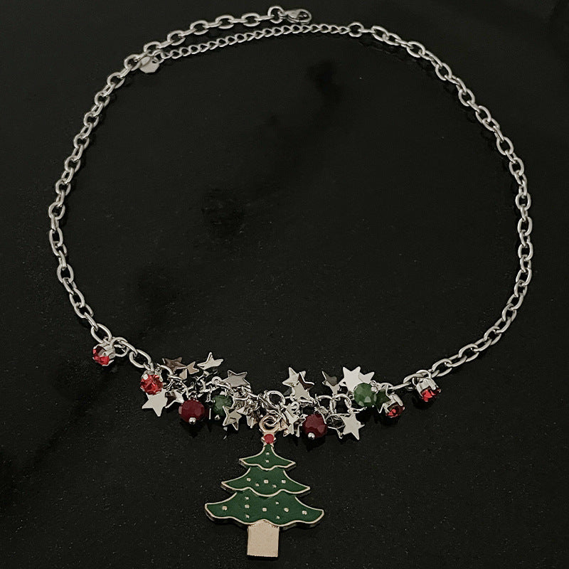 Collier pendentif arbre de Noël XINGX pour femme, design spécial