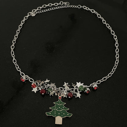 Collier pendentif arbre de Noël XINGX pour femme, design spécial