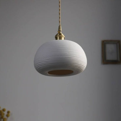 Japanese Style Nordic Brass Ceramic Pendant Light