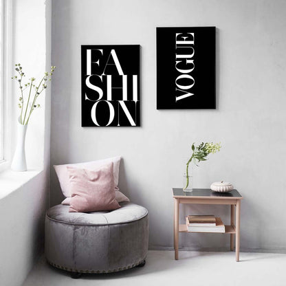 Póster decorativo minimalista en blanco y negro de moda para el hogar