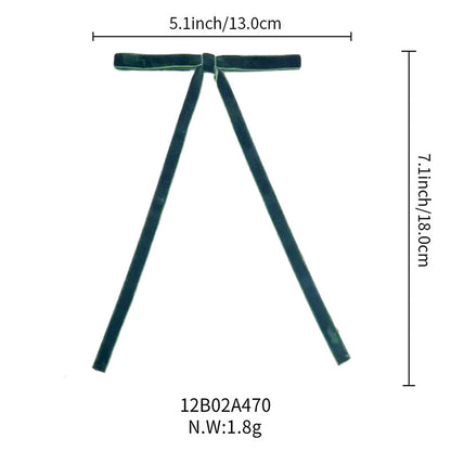 Lot de 12 bandes de velours avec nœud et décoration pour sapin de Noël