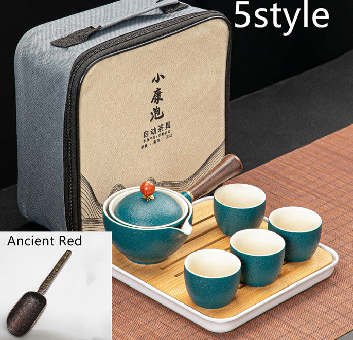 Juego de té y tetera Xiaoyao con rotación simple de 360 ​​grados Dongni