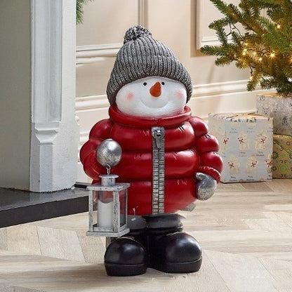 Red Down Jacket Christmas Snowman Ornaments