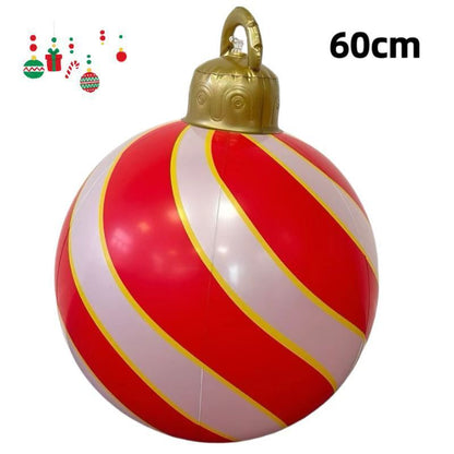 PVC Inflatable 60cm Christmas Ball Ornament Ball Venue Layout Party Atmosphere Ball Courtyard Layout