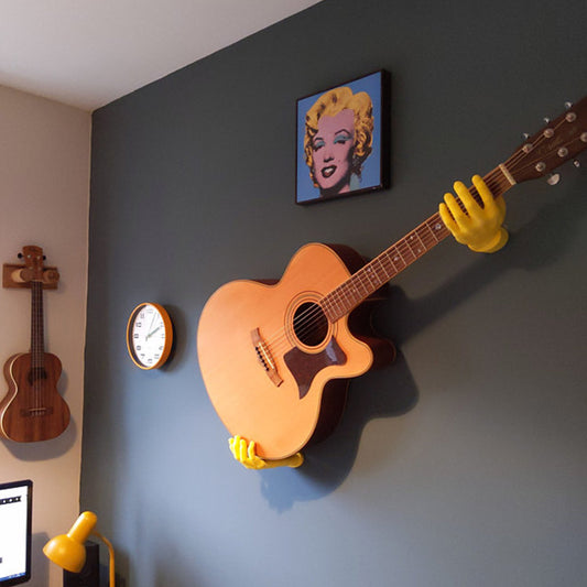 Ornements en résine à main, modèle 3D, cintre mural pour guitare, Art