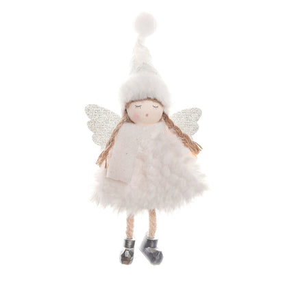 New Christmas Tree Creative Jacquard Hat Angel Christmas Tree Decoration Pendant