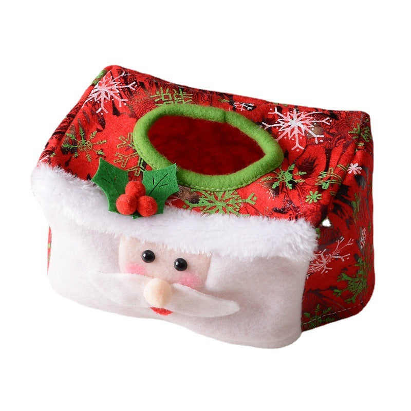 Christmas Decoration Tissue Cover Desktop Decoration Atmosphere Layout