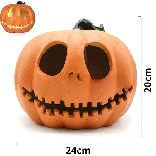 Lampe LED en forme de citrouille, lanterne décorative, visage fantôme, lumière citrouille, thème d'Halloween, fête, maison, intérieur, extérieur, cour, jardin, décoration 