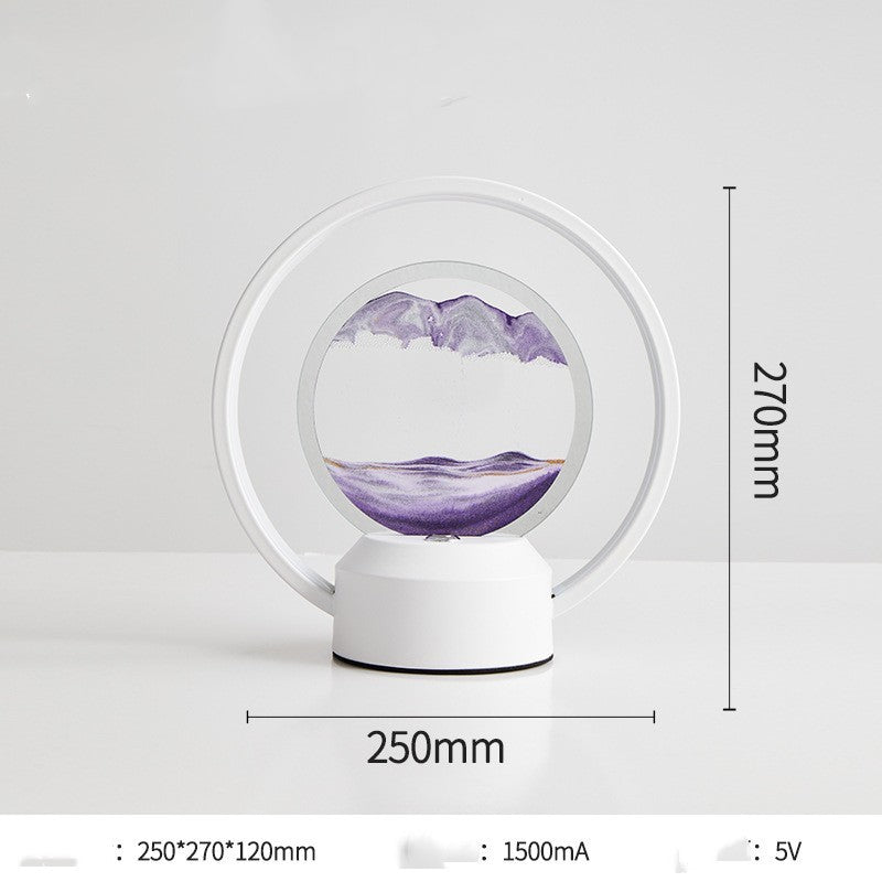 Génération de lumières décoratives minimalistes pour chambre à coucher et salon, verre à vent artistique, lampes et lanternes LED intelligentes 3D