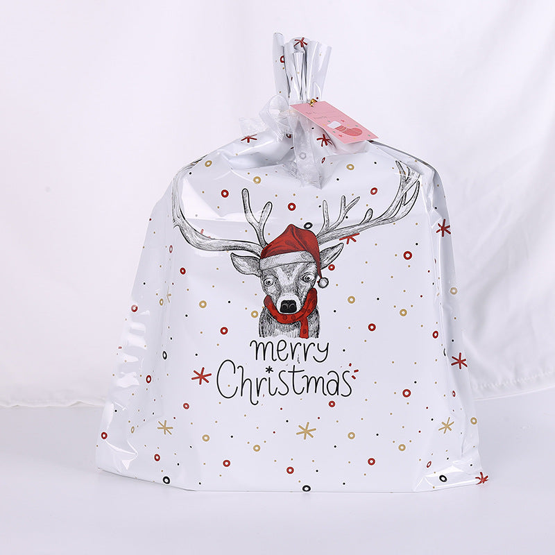 Drawstring Christmas Gift Plastic Bag