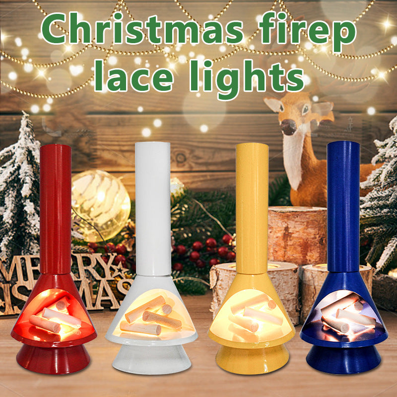 Luminous Style Christmas Lighting Atmosphere Decoration Fireplace Decorations