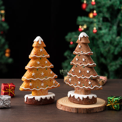 Ginger Cake Tree Model Christmas Scene Decorations