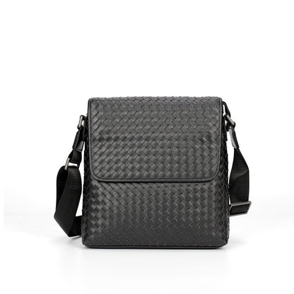 Bolso de hombro informal tejido a la moda para hombre