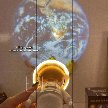 2024 Nouvelle Lampe Projecteur D'étoiles Astronaute Ins Touch USB Charge Veilleuse Rotative Lampe De Chevet Ambiance Lumières Lampe Décor De Chambre