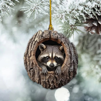 Christmas Tree Decorations Small Animal 2D Flat Print Acrylic Small Pendant