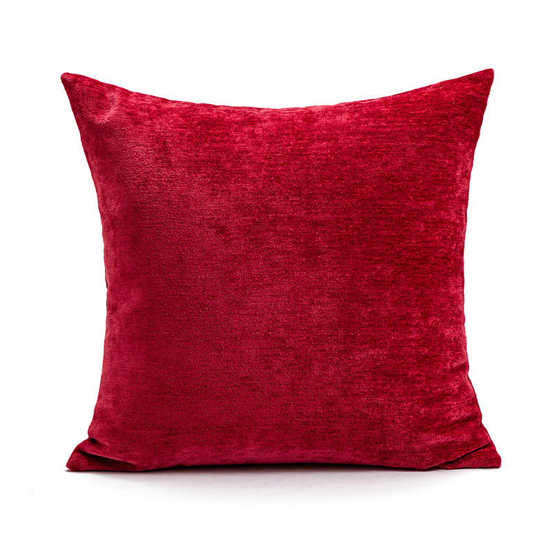 Coussin de chevet de chambre à coucher de décoration de vacances Housse de coussin de poupée de bonbon rouge de Noël