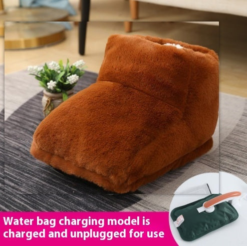 Plug-in High-top Rabbit Fur Hot Water Bag Foot Warmer