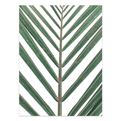 Nordic Style Tropical Plants Poster Green Leaves Canvas Print