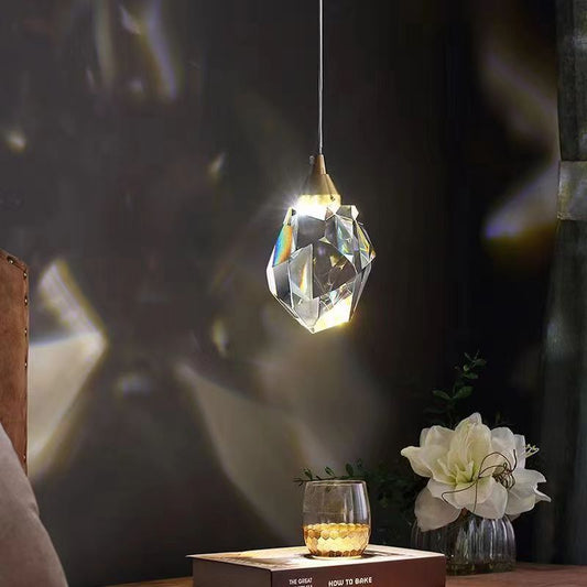 Bedroom Bedside Chandelier Modern Minimalist Aisle Corridor Crystal Lamp