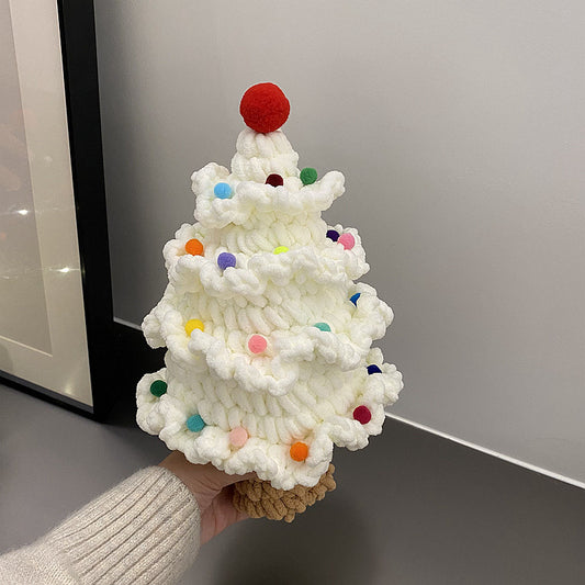 Cadeau créatif fini de sapin de Noël tissé à la main