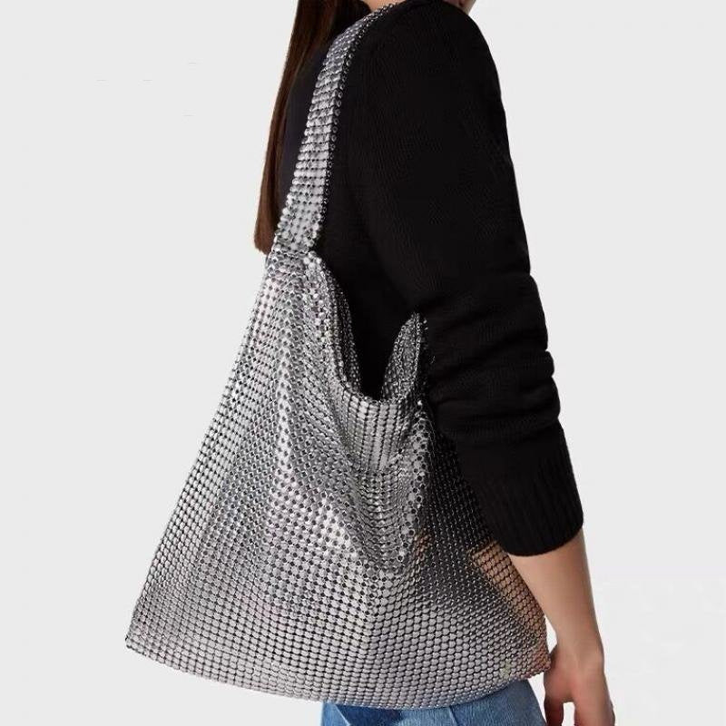 Fashion Minority Aluminum Diamond Bag For Women