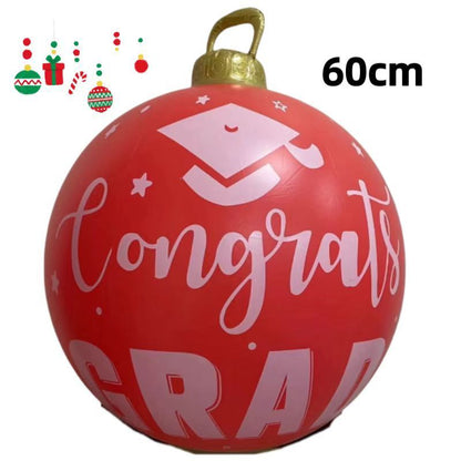 PVC Inflatable 60cm Christmas Ball Ornament Ball Venue Layout Party Atmosphere Ball Courtyard Layout