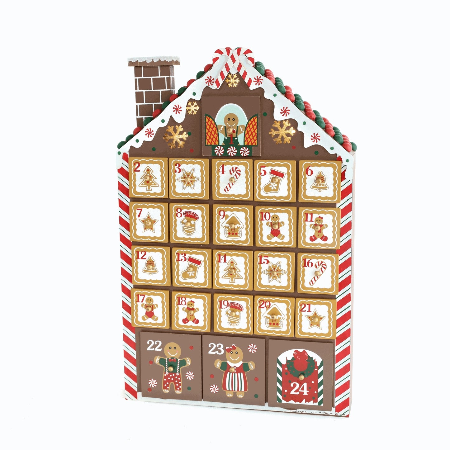 24 Days Wooden Room Countdown Calendar Christmas Decorations