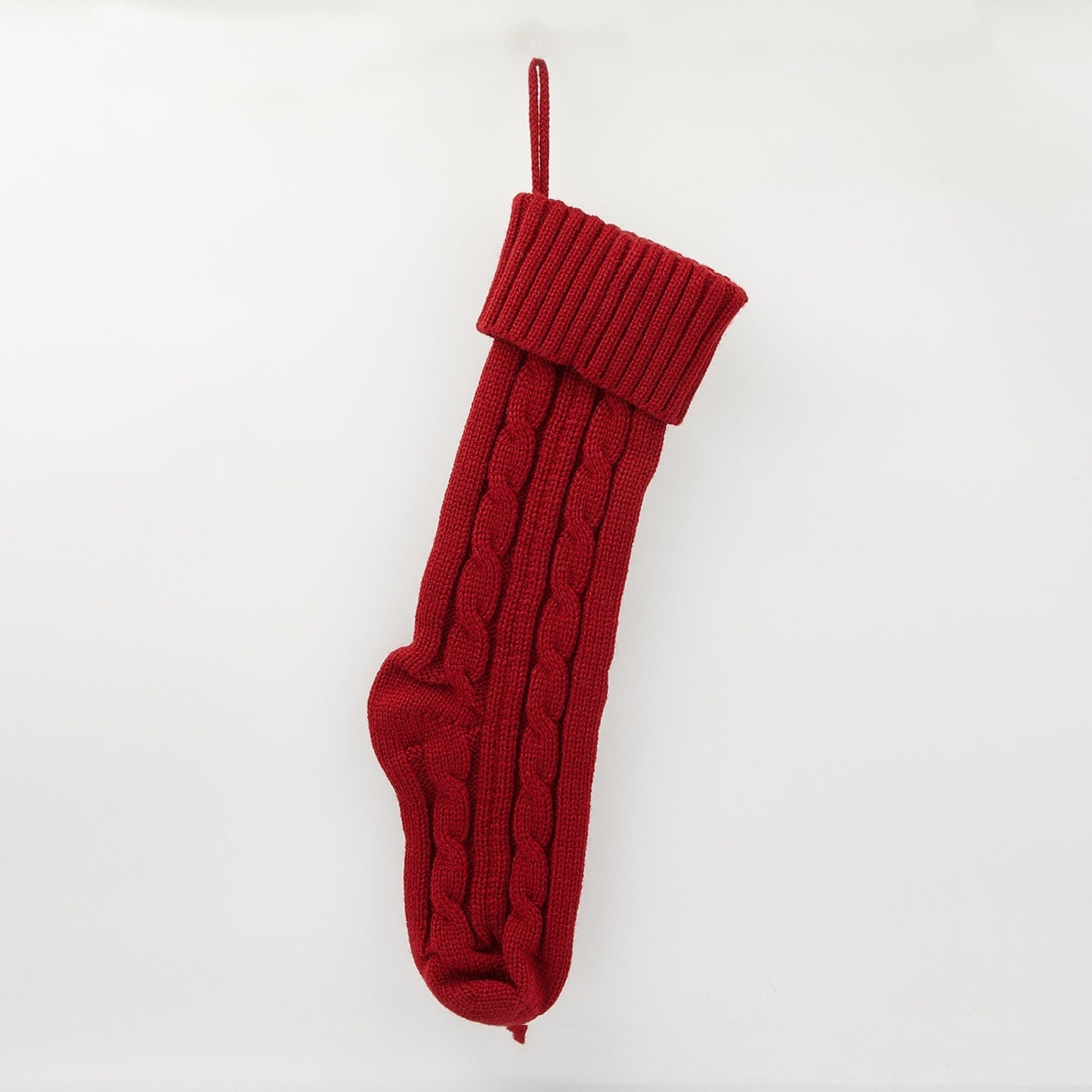 Knitted Embroidered Christmas Socks Decorative Pendant