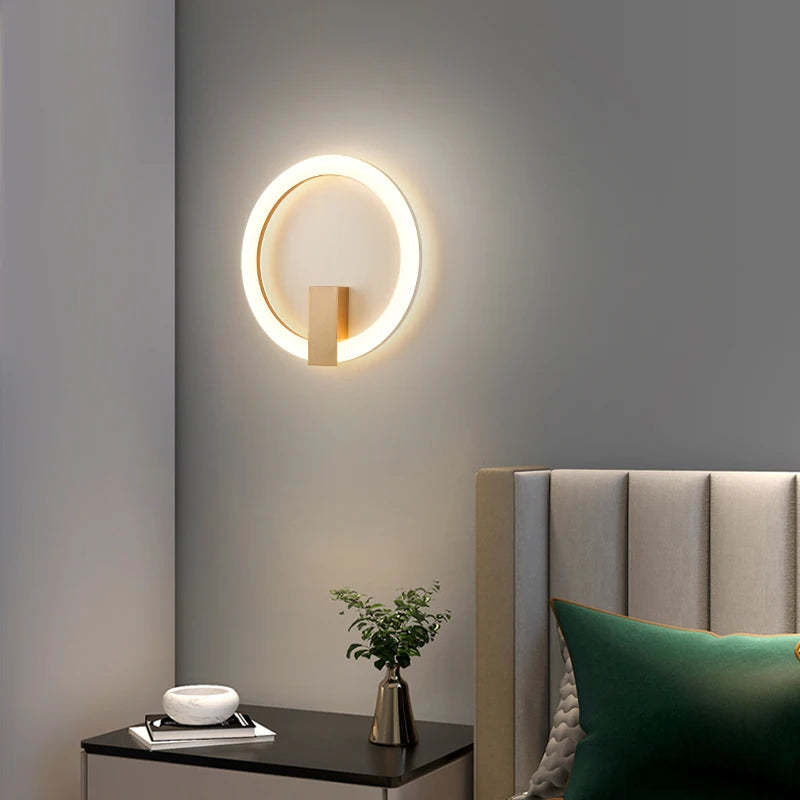 Bedroom Bedside Room Aisle Ring Wall Lamp