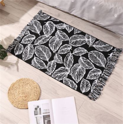 Bedroom Bedside Kitchen Long Cotton Linen Floor Mat