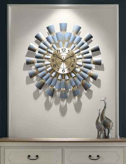 Shang Art Clock Métal Atmosphère Montre Murale Créativité