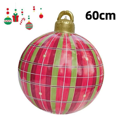 PVC Inflatable 60cm Christmas Ball Ornament Ball Venue Layout Party Atmosphere Ball Courtyard Layout