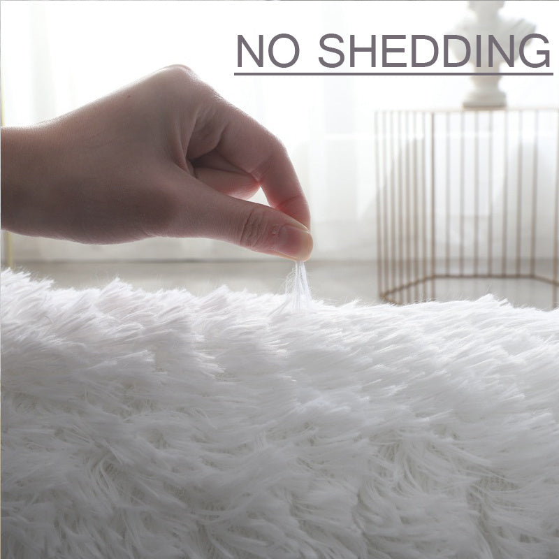 Super Soft Plush Round Rug Mat Fluffy White Carpets For Living Room Home Decor Bedroom Kid Room Decoration Salon Thick Pile Rug