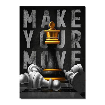 Citas creativas impresas cartel motivacional pintura en lienzo