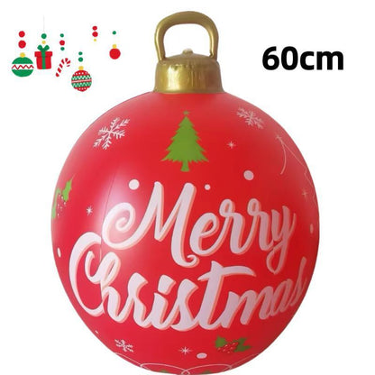 PVC Inflatable 60cm Christmas Ball Ornament Ball Venue Layout Party Atmosphere Ball Courtyard Layout