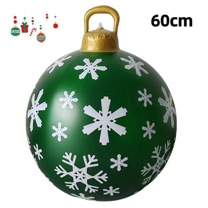 PVC Inflatable 60cm Christmas Ball Ornament Ball Venue Layout Party Atmosphere Ball Courtyard Layout