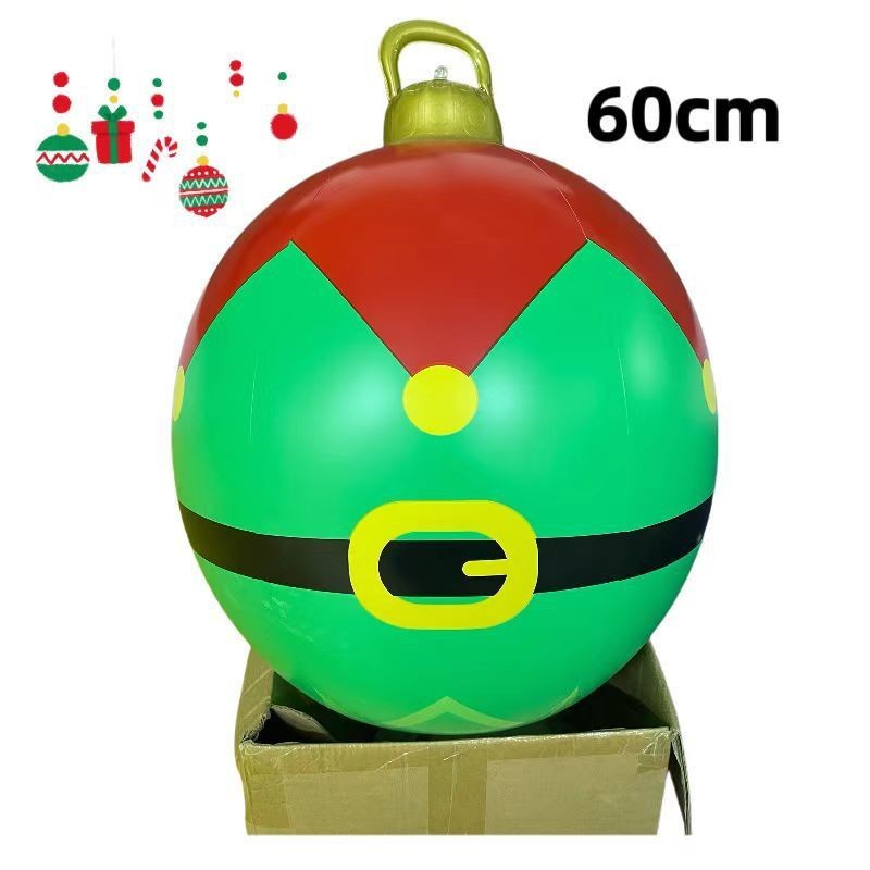 PVC Inflatable 60cm Christmas Ball Ornament Ball Venue Layout Party Atmosphere Ball Courtyard Layout