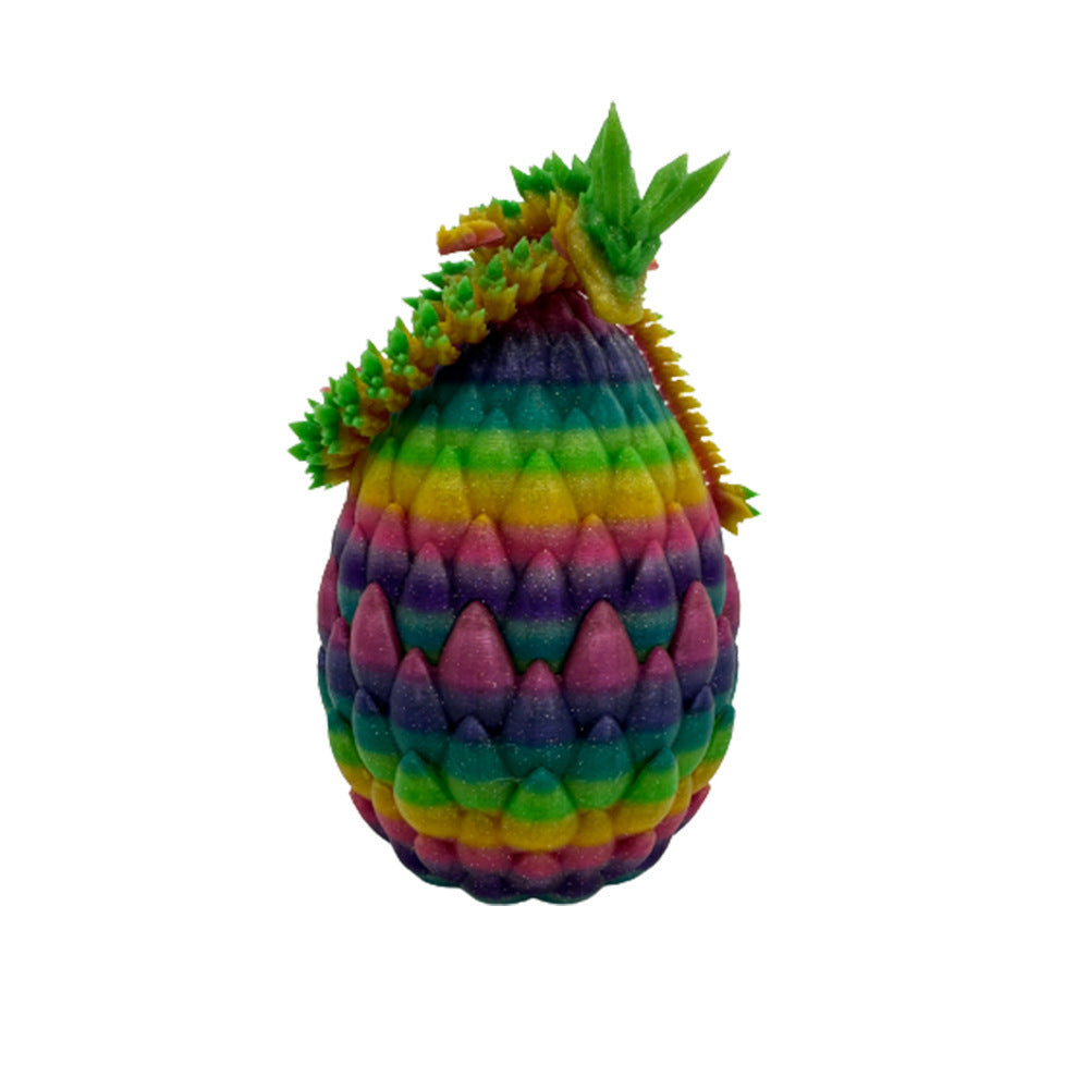 Print Dragon Egg Rainbow Crystal Dragon Joint Decoration Fish Tank Decoration Activity Gift Toys