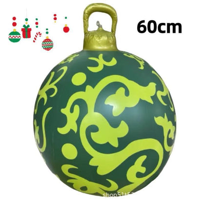 PVC Inflatable 60cm Christmas Ball Ornament Ball Venue Layout Party Atmosphere Ball Courtyard Layout