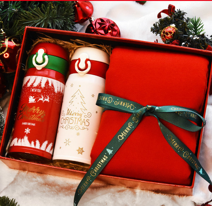 Christmas Female Thermos Cup Gift Box Set Birthday