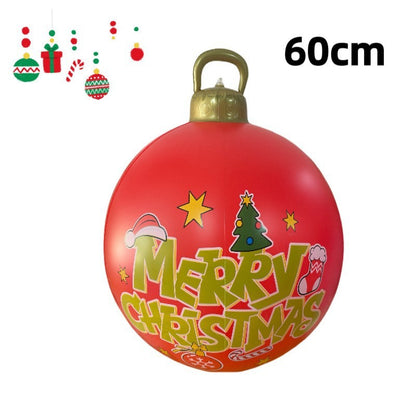 PVC Inflatable 60cm Christmas Ball Ornament Ball Venue Layout Party Atmosphere Ball Courtyard Layout