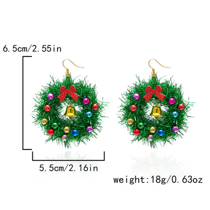 Guirlande de cloches et nœuds pour sapin de Noël en diamant