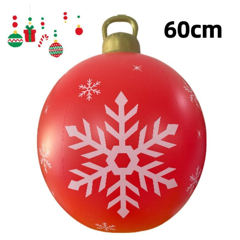 PVC Inflatable 60cm Christmas Ball Ornament Ball Venue Layout Party Atmosphere Ball Courtyard Layout