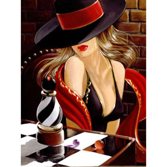 5d Diy Diamond Painting Women's Rhinestone Mosaic Cross Stitch Sexy Red Lips Crystal Fashion KBL